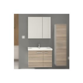 Denko Terra 80 cm Boy Dolap ve Banyo Dolabı Takımı