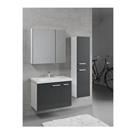 Denko Terra 80 cm Mdf Banyo Dolabı Takımı ve Boy Dolabı