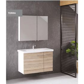 Denko Terra 90 cm Mdf Alize Banyo Dolabı Alt Modül ve Lavabo