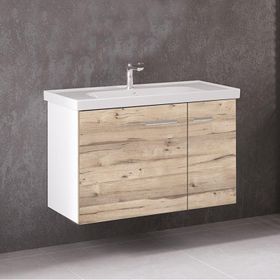 Denko Terra 90 cm Mdf Alize Banyo Dolabı Alt Modül ve Lavabo