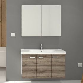 Denko Terra Beyaz 100 cm Banyo Dolabı
