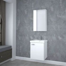 Denko Terra Beyaz 50 cm Banyo Dolabı