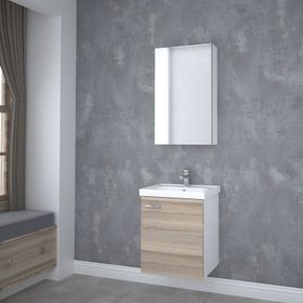 Denko Terra Beyaz 50 cm Banyo Dolabı
