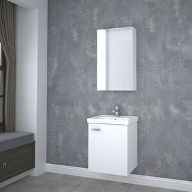 Denko Terra Beyaz 50 cm Banyo Dolabı