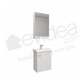 Denko Terra Beyaz 50 cm Banyo Dolabı
