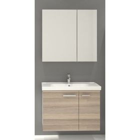 Denko Terra Beyaz Alize 80 cm Banyo Dolabı