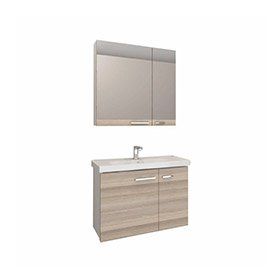 Denko Terra Beyaz Alize 80 cm Banyo Dolabı
