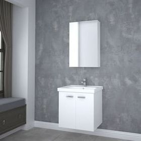 Denko Terra Roma 65 cm Beyaz Banyo Dolabı