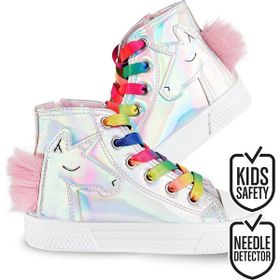 Denokids Unicorn Hologramlı Renkli Kız Sneakers
