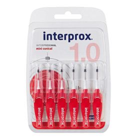 Dentaid N31195 Interprox 4g 6 Adet Kırmızı Miniconical Blister Arayüz Fırçası