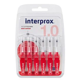 Dentaid N31195 Interprox 4g 6 Adet Kırmızı Miniconical Blister Arayüz Fırçası