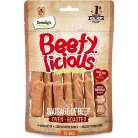 Dentalight Beefy Sausage Sığır Etli 70 gr Köpek Ödül Sucuğu