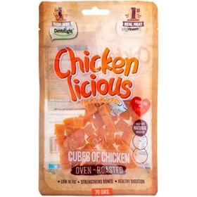Dentalight Chicken Cube Tavuk Etli 70 gr Köpek Ödül Küpleri
