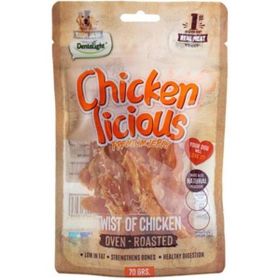 Dentalight Chicken Twist Tavuk Etli 70 gr Köpek Ödül Burgu Çubuğu