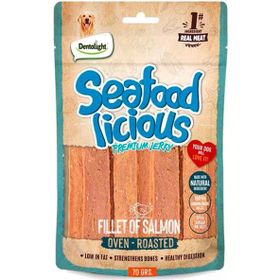 Dentalight Seafood Fillet Somon Balıklı 70 gr Köpek Ödül Maması