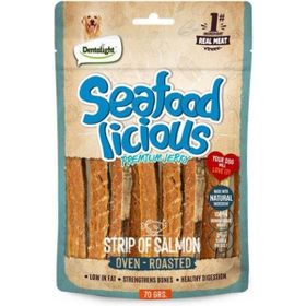 Dentalight Seafood Strip Somon Balıklı 70 gr Köpek Ödül Çubuğu