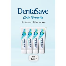 DentaSave 4x75 ml Ağız Kokusu Çinko Formül Diş Macunu