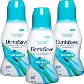DentaSave Çinko Formüllü 3x300 ml Ağız Bakım Suyu
