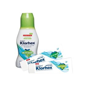 DentaSave Klorhex Günlük Bakım 300 ml Ağız Çalkalama Suyu Günlük ve Yoğun Bakım 75 ml Diş Macunu