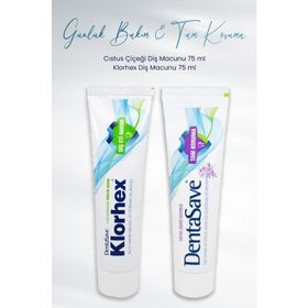 DentaSave Tam Koruma Cıstus Çiçeği 75 ml ve Günlük Bakım 75 ml Diş Macunu