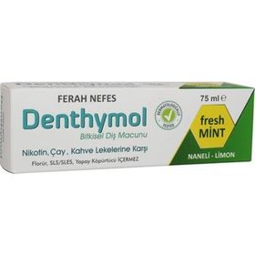 Denthymol 75 ml Fresh Breath Bitkisel Diş Macunu