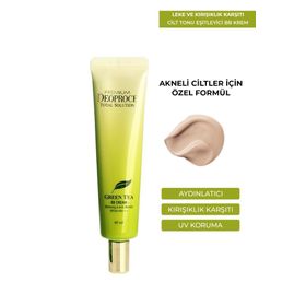 Deoproce SPF50+ PA+++ 40 ml Yeşil Çay Özlü Nemlendirici Tonlayıcı Leke Kırışıklık Karşıtı BB Krem