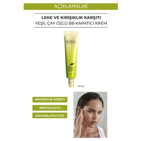 Deoproce SPF50+ PA+++ 40 ml Yeşil Çay Özlü Nemlendirici Tonlayıcı Leke Kırışıklık Karşıtı BB Krem