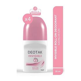 Deotak 4x35 ml Invisible Bayan Roll-on Deodorant