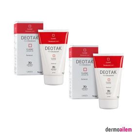 Deotak Classic Normal Cilt 2x35 ml Unisex Krem Deodorant