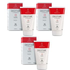 Deotak Classic Normal Cilt 3x35 ml Unisex Krem Deodorant