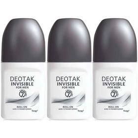 Deotak For Men Invisible 3x35 ml Erkek Roll-On Deodorant