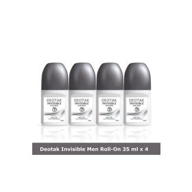 Deotak For Men Invisible 4x35 ml Erkek Roll-On Deodorant