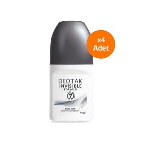Deotak For Men Invisible 4x35 ml Erkek Roll-On Deodorant