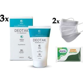 Deotak Fresh 3'lü 35 ml Krem Deodorant