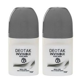 Deotak Invisible For Men 35 ml x 2 Adet Roll-On Deodorant