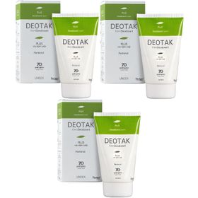 Deotak Plus 35 ml Çay Ağaçı Yağı 3 Adet Unisex Krem Deodorant