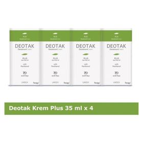 Deotak Plus Çay Ağaçı Yağı 35 ml x 4 Adet Krem Deodorant
