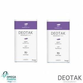 Deotak Soft 2x35 ml Unisex Krem Deodorant