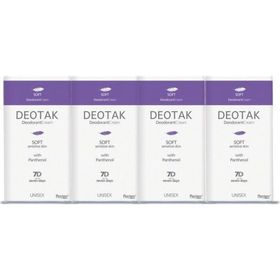 Deotak Soft 4x35 ml Hassas Cilt Unisex Krem Deodorant