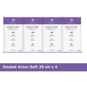 Deotak Soft 4x35 ml Unisex Krem Deodorant