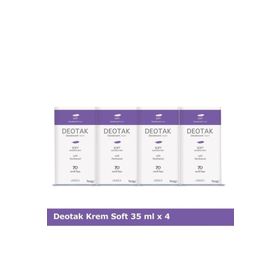 Deotak Soft 4x35 ml Unisex Krem Deodorant