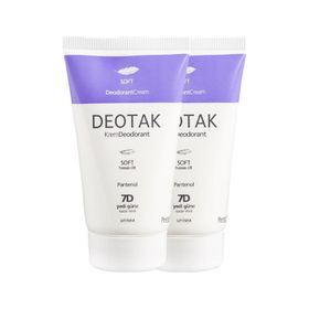 Deotak Soft Hassas Ciltler 35 ml 2'li Krem Deodorant