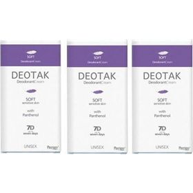 Deotak Soft Hassas Ciltler 3'lü 35 ml Krem Deodorant