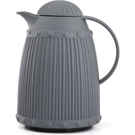 Depa 1 lt Isı Yalıtımlı Soft Gri 12 Saat Sıcak Tutan İçi Camlı Çay ve Soğuk Su Termosu