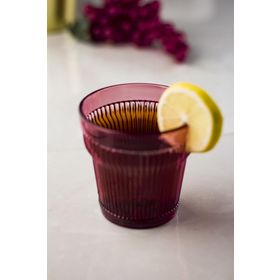 Depa 300 ml 6 Adet Akrilik Mürdüm Kahve Yanı Su Bardağı