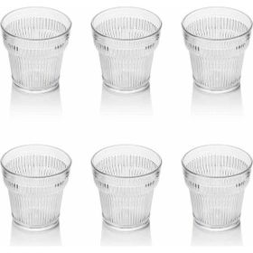 Depa 300 ml 6 Adet Akrilik Şeffaf Kahve Yanı Su Bardağı