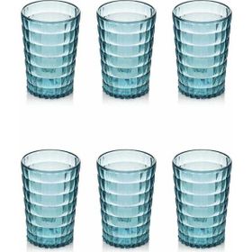 Depa 400 ml 6 Adet Akrilik Aquamarin Kahve Yanı Su Bardağı