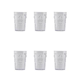 Depa 400 ml 6 Adet Renkli Kahve Yanı Su Bardağı