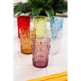 Depa 400 ml 6 Adet Renkli Kahve Yanı Su Bardağı