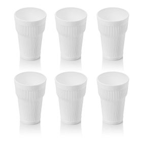 Depa 400 ml Akrilik Beyaz Uzun Su Bardağı